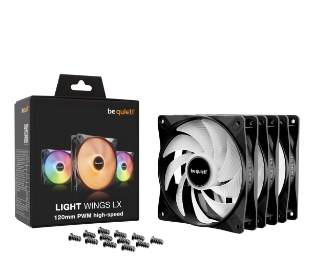 BE QUIET! Light Wings LX 120mm High-speed PWM Triple Pack 3x120mm - 1287580 - zdjęcie 4